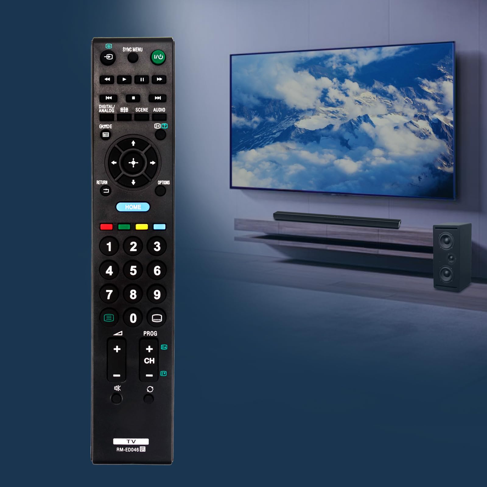 ALLIMITY Telecomando RM-ED019 Sub RM-ED034 – Sostituto Per Sony Bravia KDL-32W4000E, KDL-40HX800, KDL-46W4000 E Altri