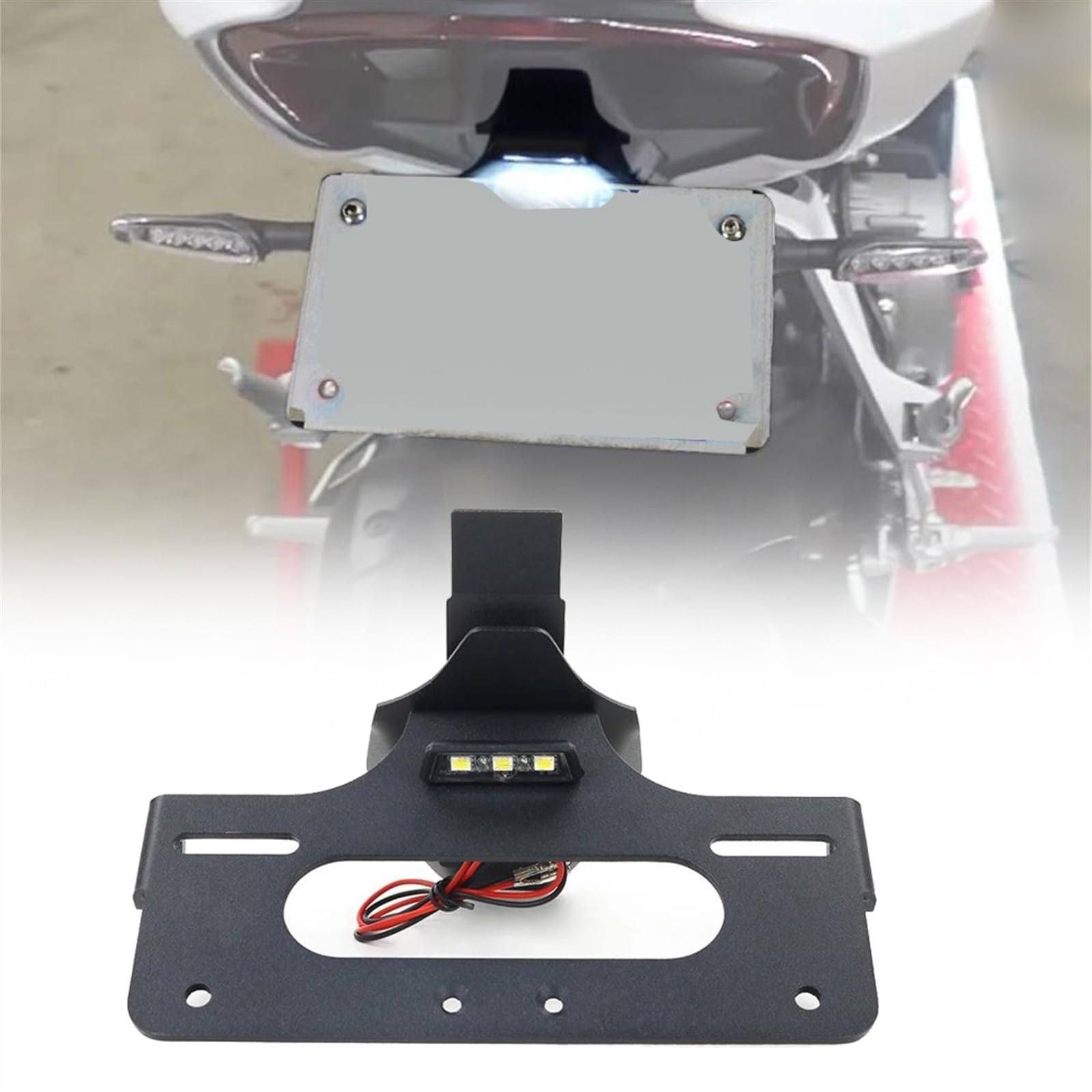 Support De Plaque D'immatriculation Arrière De Moto, éliminateur De