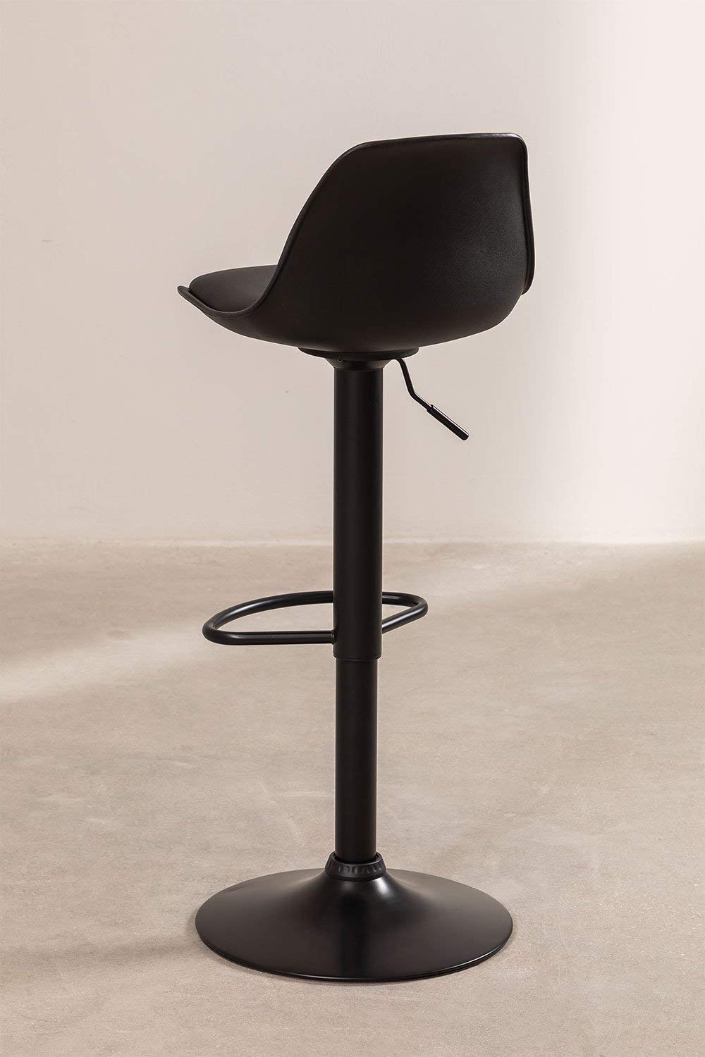 SKLUM Tabouret Haut Réglable Nordic Noir