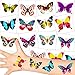 Produktbild German Trendseller® - Schmetterling Tattoos - Set  NEU  Party Tattoos  Kindergeburtstag  Mitgebsel 36 Tattoos