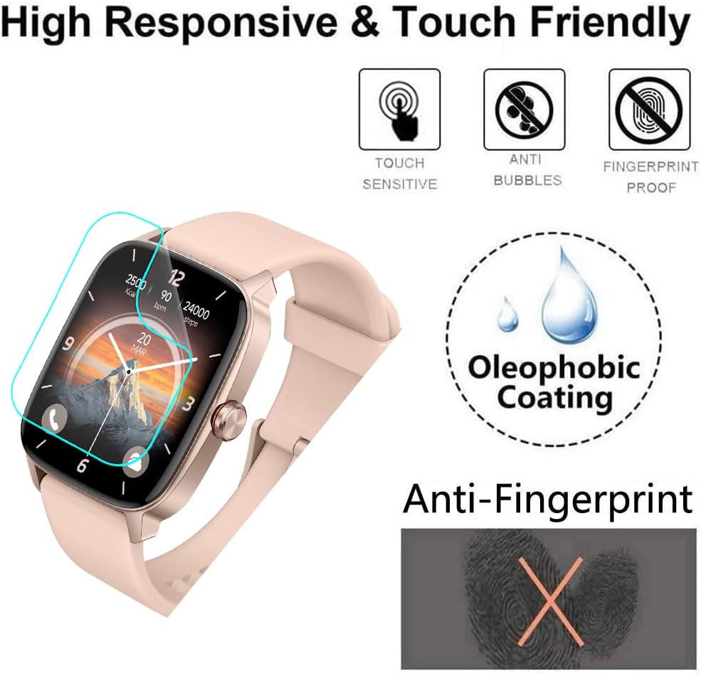 Screen Protector for YMZ TGW01 Smartwatch, Anti-Scratch image 3