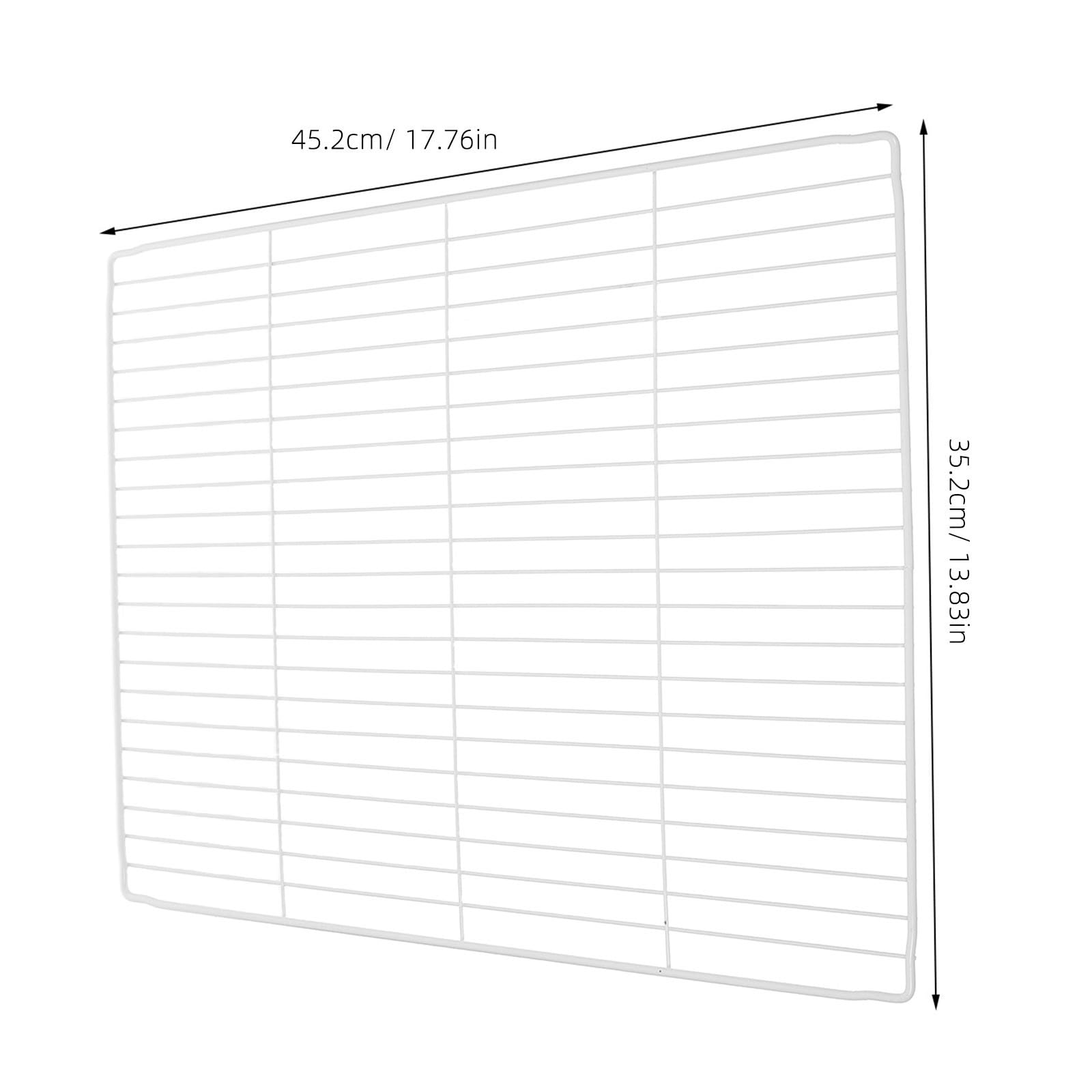 Estante Organizador para Congelador de Hierro Blanco, 3 Piezas, Mejora la Visibilidad y Facilita el Acceso en Almacenamiento de Cocina