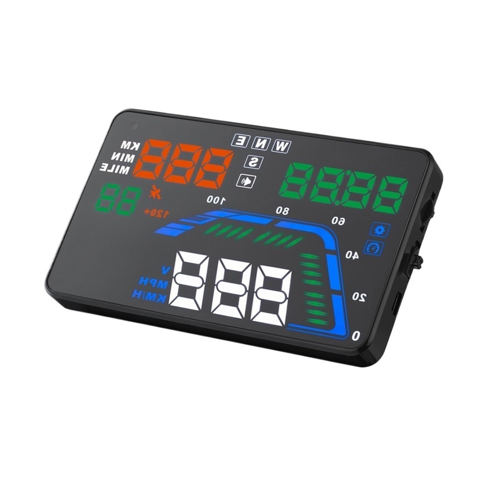 Proyector De Velocímetro De Coche De 5,5 ", Pantalla Frontal, GPS, Hud, Proyector De Coche, Odómetro De Velocidad Automático Digital Instrumento Multifunción