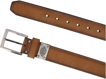 Dickies Mens Reinforced Leather 1 1/2 Inch Work Belt