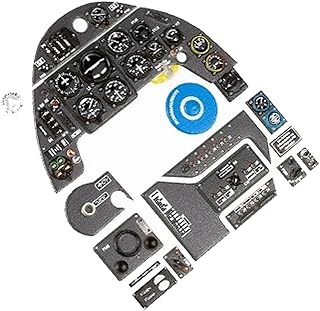 Red Fox QS-24003 1/24 Messerschmitt Bf 109G-10 3D Acrylic Cockpit Instrument Panel (for Trumpeter)