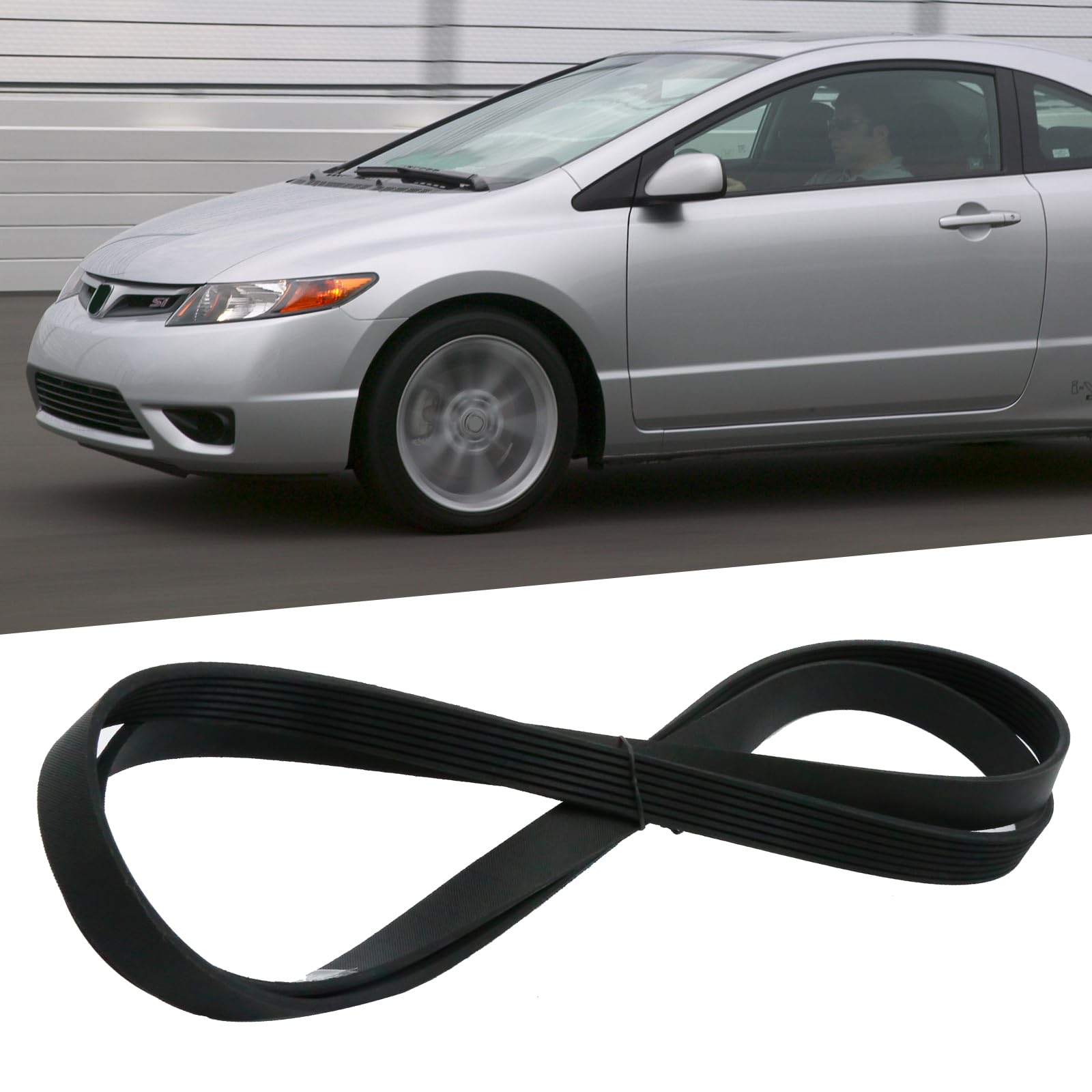 For Nissan Versa 2012-2019 1.6L Car V-Ribbed Serpentine Drive Belt - View #10