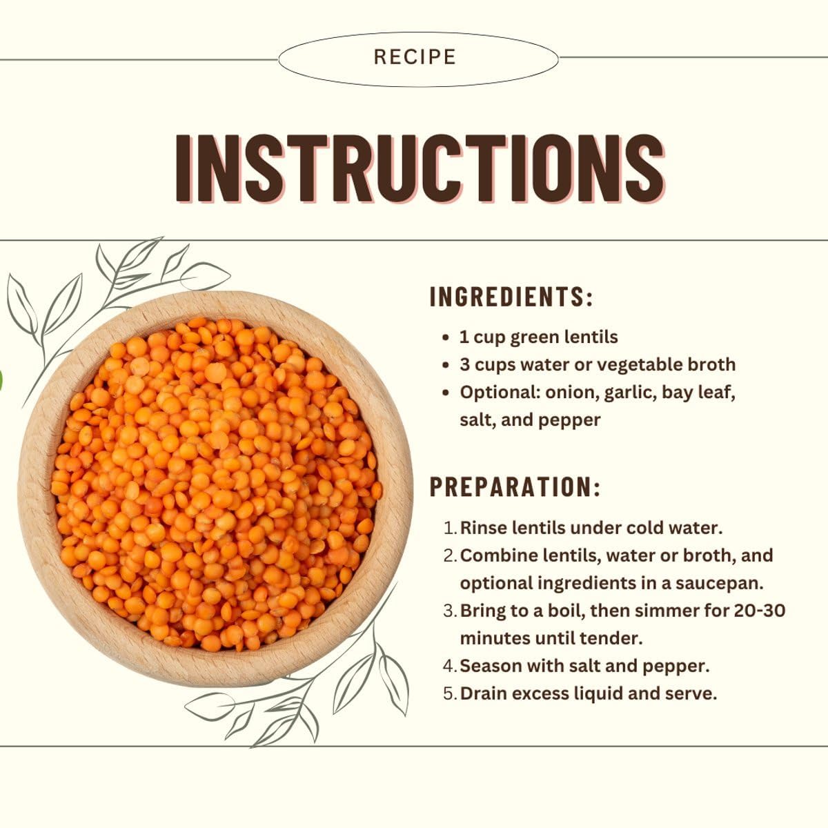 Red Lentils Lenticchie Rosse Decorticate Spezzate 3 x 5 kg - 100% Naturali & Vegetali | Ricche di Proteine & Fibre | Ideali per Zuppe, Curry, Stufati & Insalate | Scorta per Famiglie mit Kajal Sticker