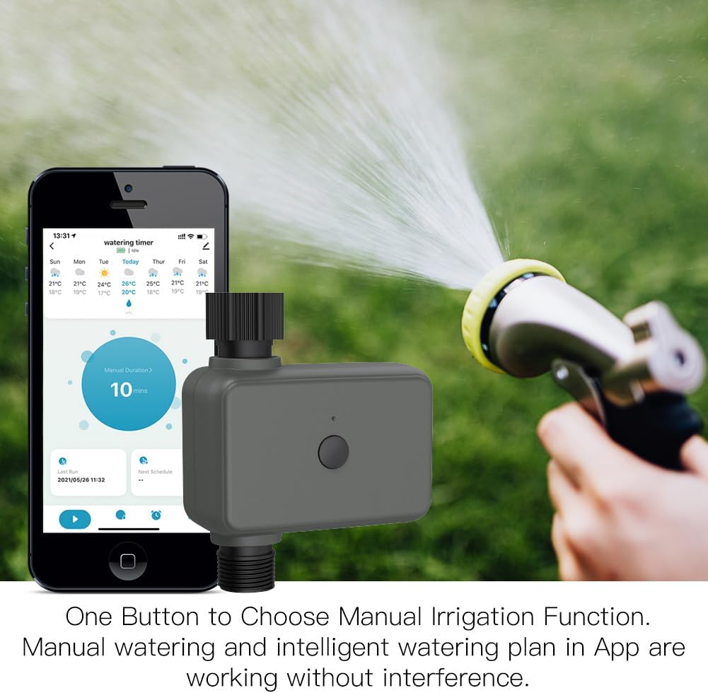 WiFi Hose Timer Sprinkler Timer, Watering Timer for Hose, Faucet Timer for Water Hose Sprinkler Outdoor Programmable