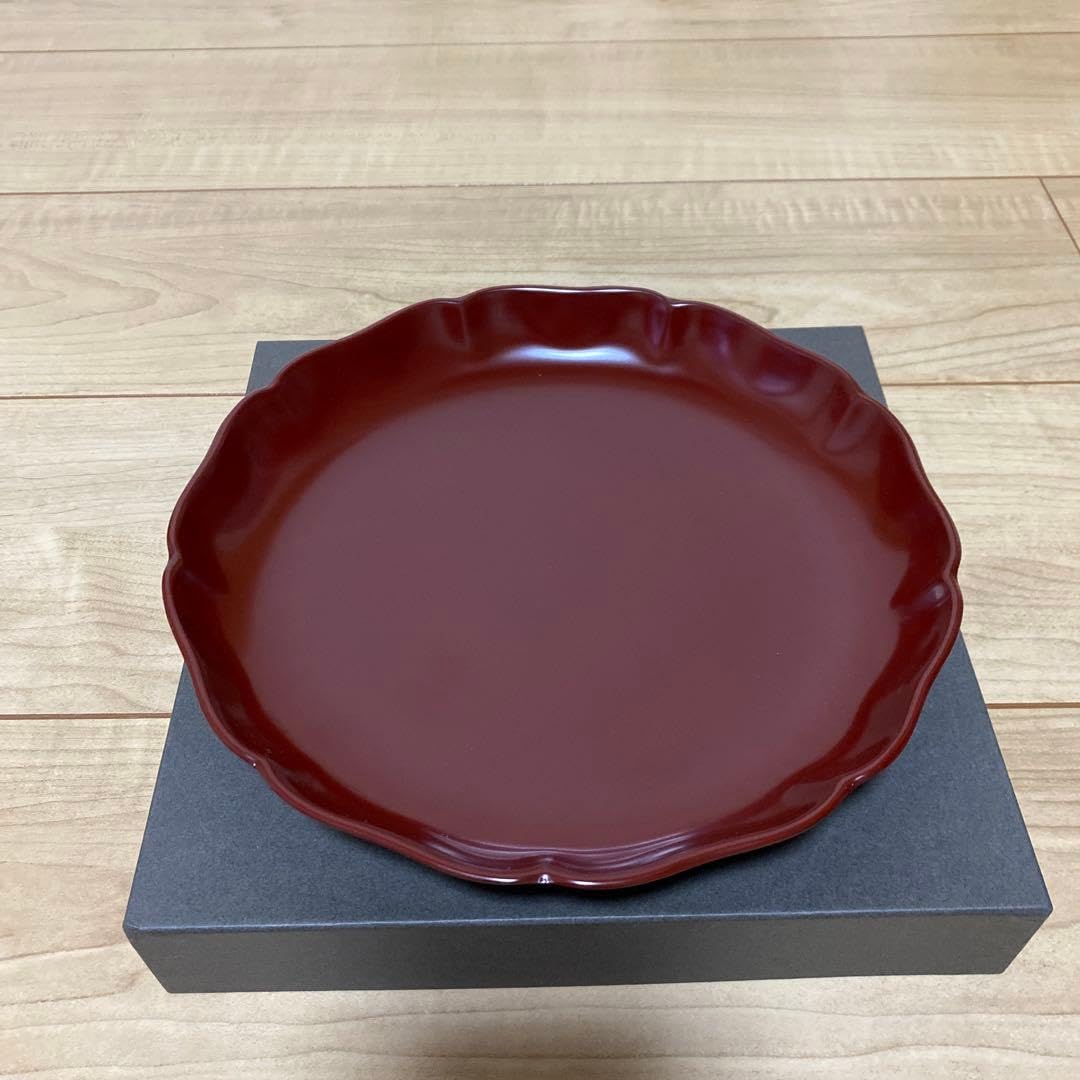 Amazon.co.jp: 山田平安堂 漆器 古代朱 輪花小皿 : ホーム＆キッチン