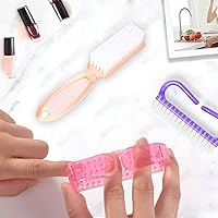Vista 6 de Cepillo de uñas con agarre de mango, cepillos de limpieza de uñas, herramienta de limpieza de pedicura, cepillo de uñas de los pies, kit