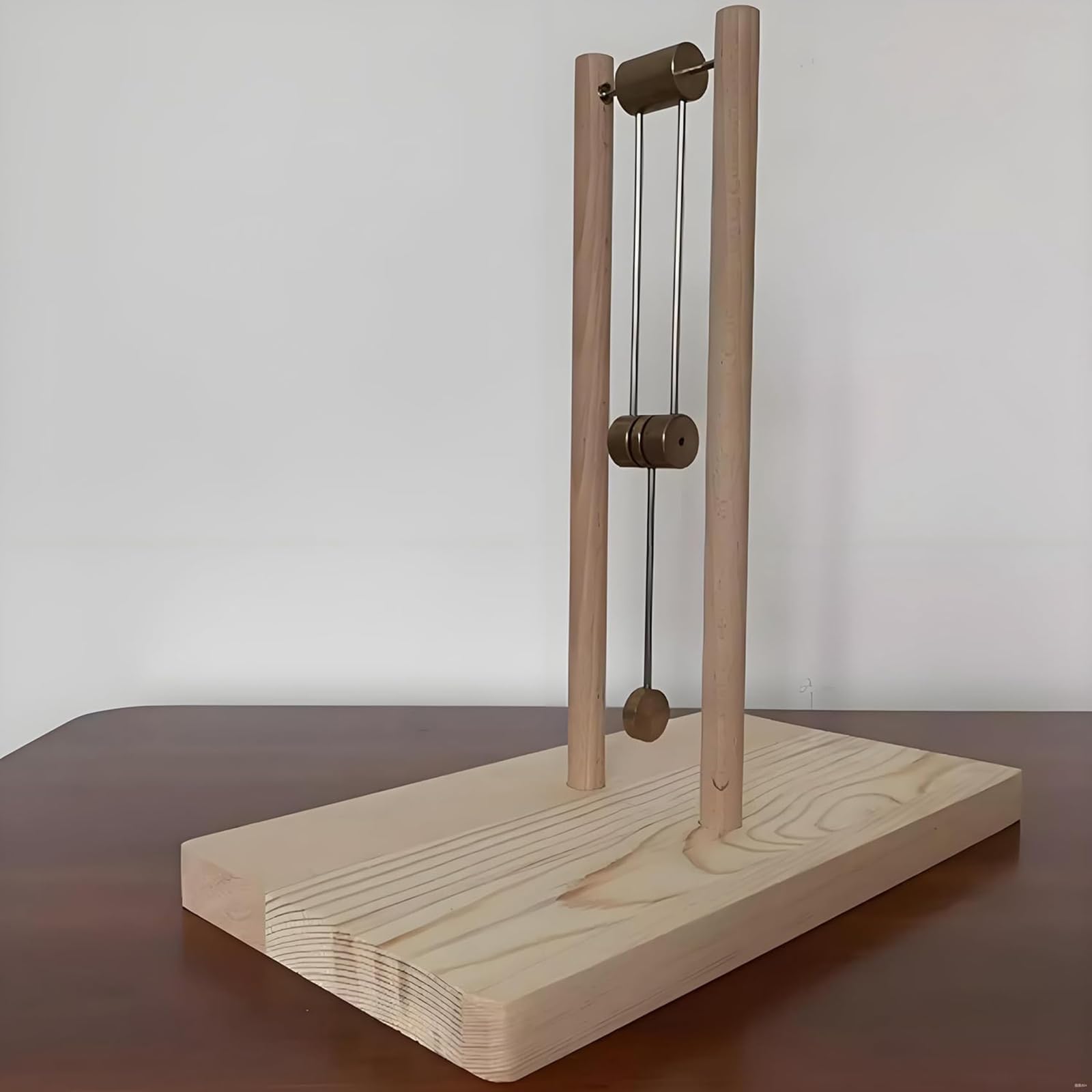 Decoración De Péndulo Doble Caótico De Madera, Adorno De Demostración Física para Armar Usted Mismo, Escultura De Energía Cinética, Juguete De Escritorio con Gold