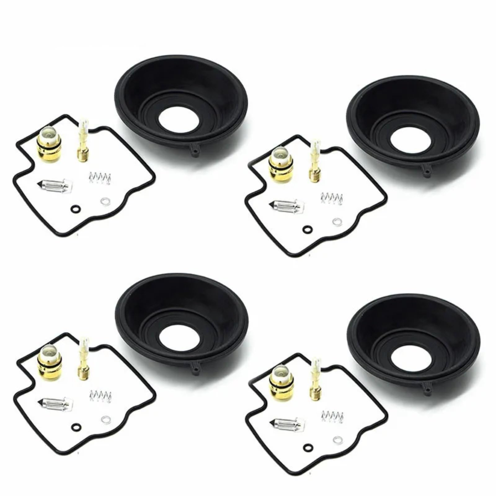 Kit Carburador Repuesto Kit De Reparación De Carburador Para Para ZX600 Para Ninja ZX-6 | Kit reconstrucción carburador de motocicleta junta cámara válvula flotador asiento diafragma vacío(4 kits diaphragms)