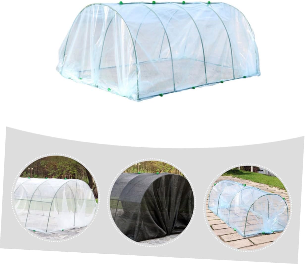 Flower Greenhouse Plant Covers with Bracket for Outdoor Use Transparent Plastic Shelter for Succulent and Vegetable Protection Easy to Install Wide Long