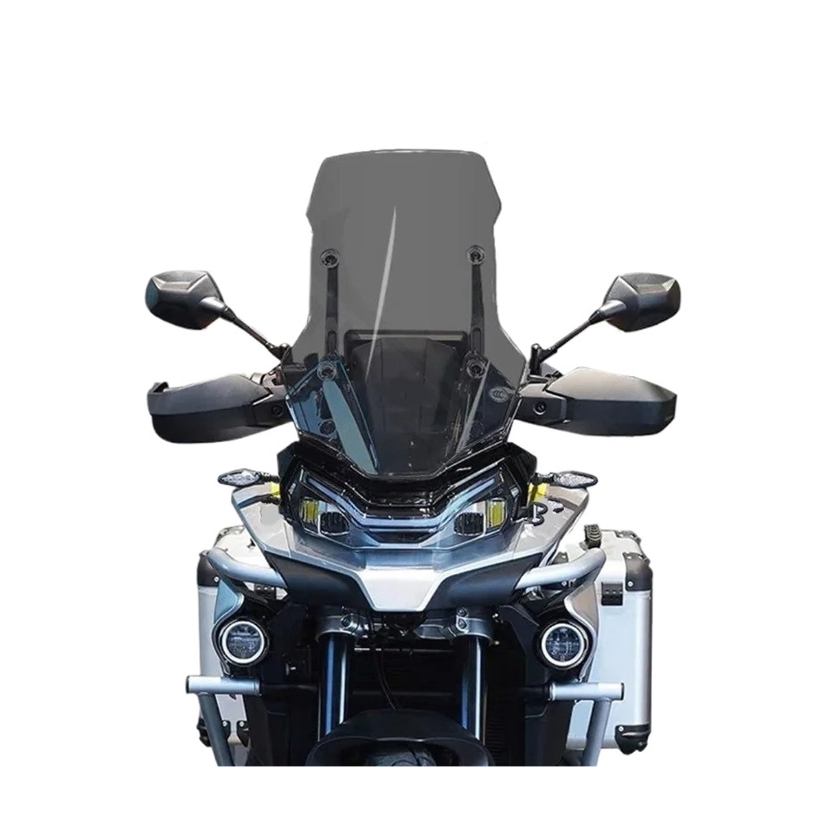 Windshield air deflector for CFMOTO 800MT (grey, 52/57 cm)