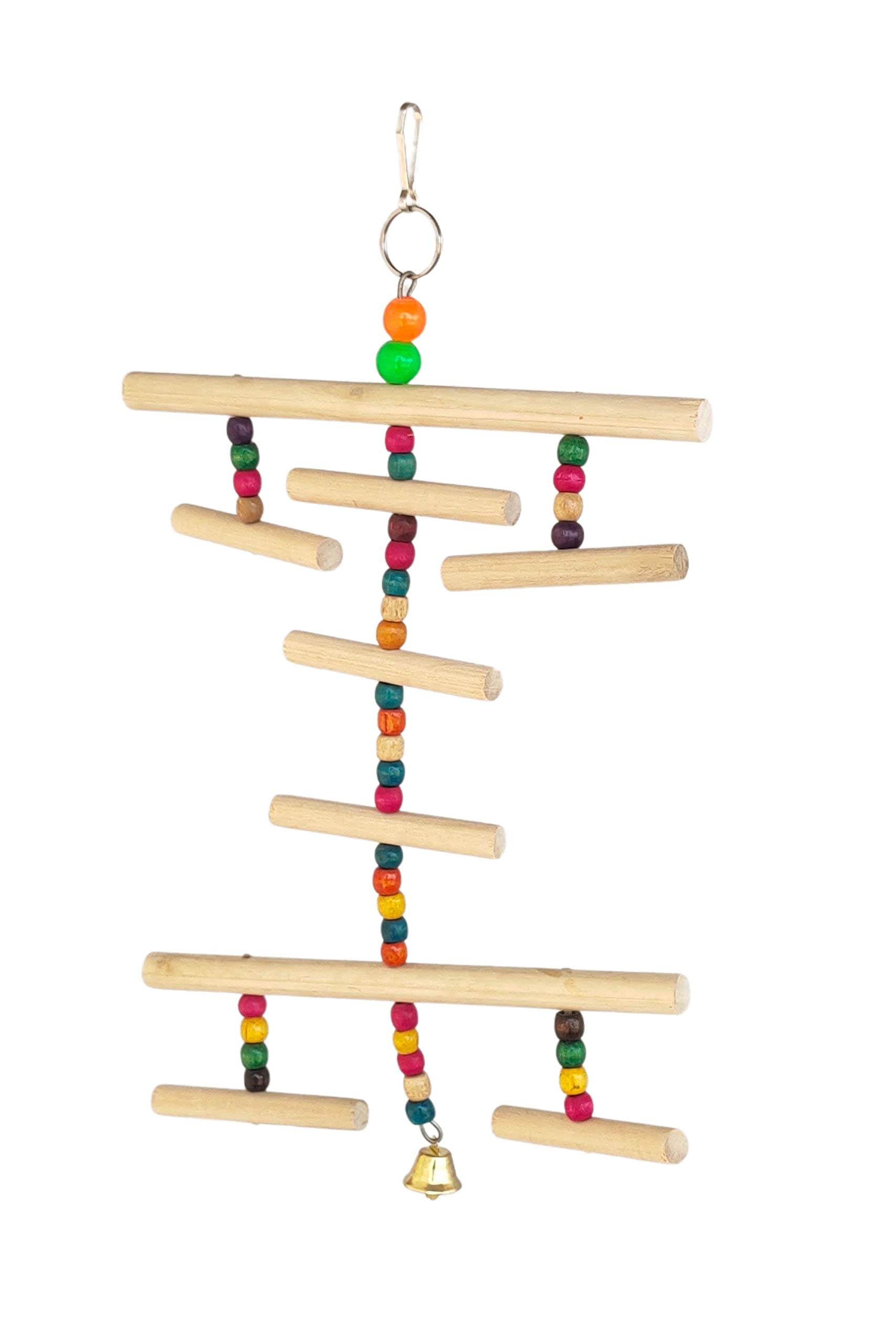 KSK Wooden Swings Toy Bridge Perches Stand Ladder for Small Birds Budgie Parakeet Cockatiel Cage Accessories Pet Chewing Hanging Toy (Hanging String Toy) (B074YDTS7Y) Amazon Price History, Amazon Price Tracker