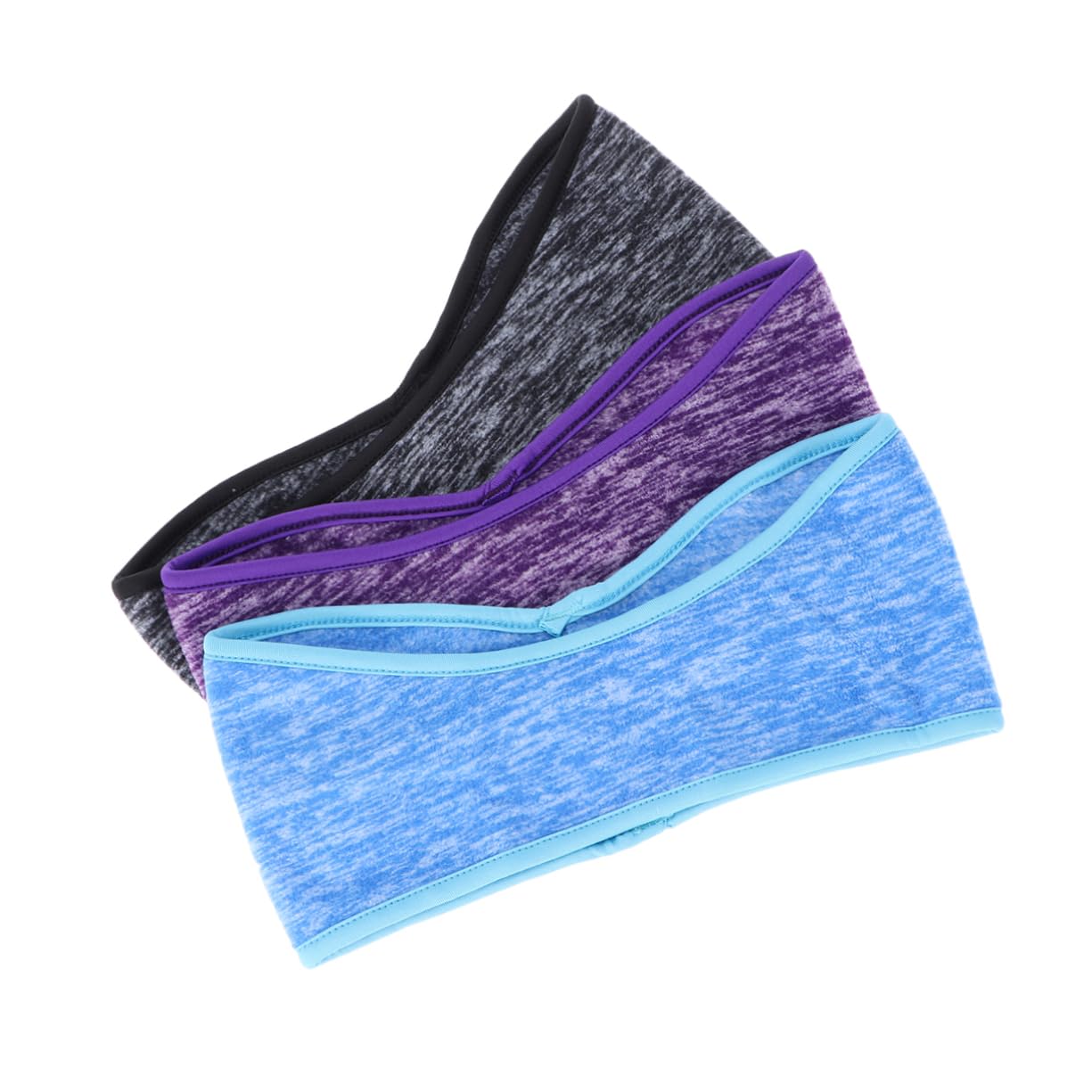 LIFKOME 9pezzi Fascia Fleece per Orecchie Antiscivolo e Assorbente all Come e Yoga Colori Blu