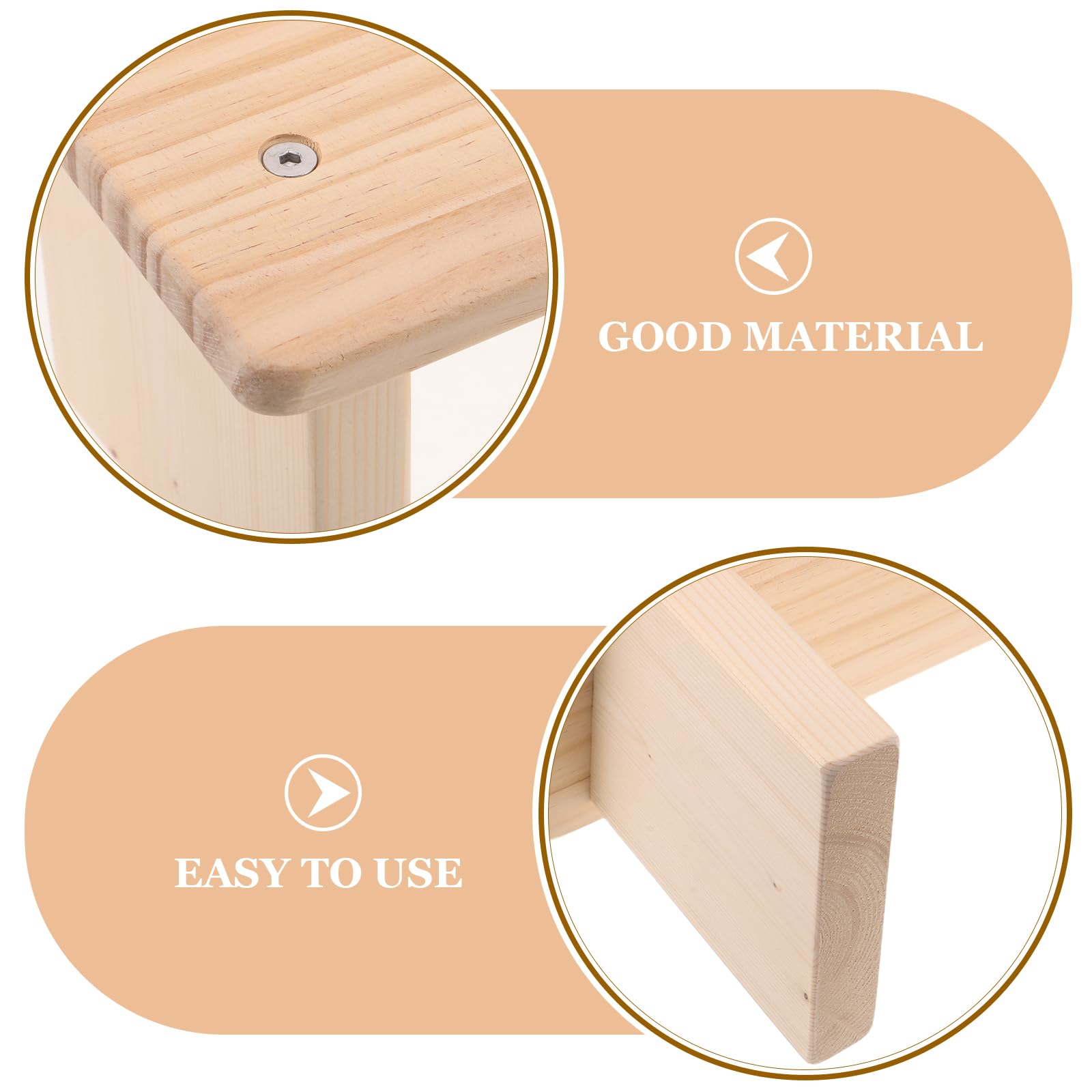 TOYANDONA Panca da Meditazione in Legno Stile Chiesa Superficie Facile da Pulire, Design Salvaspazio e Dimensioni Compatte per Preghiera a Casa in Viaggio