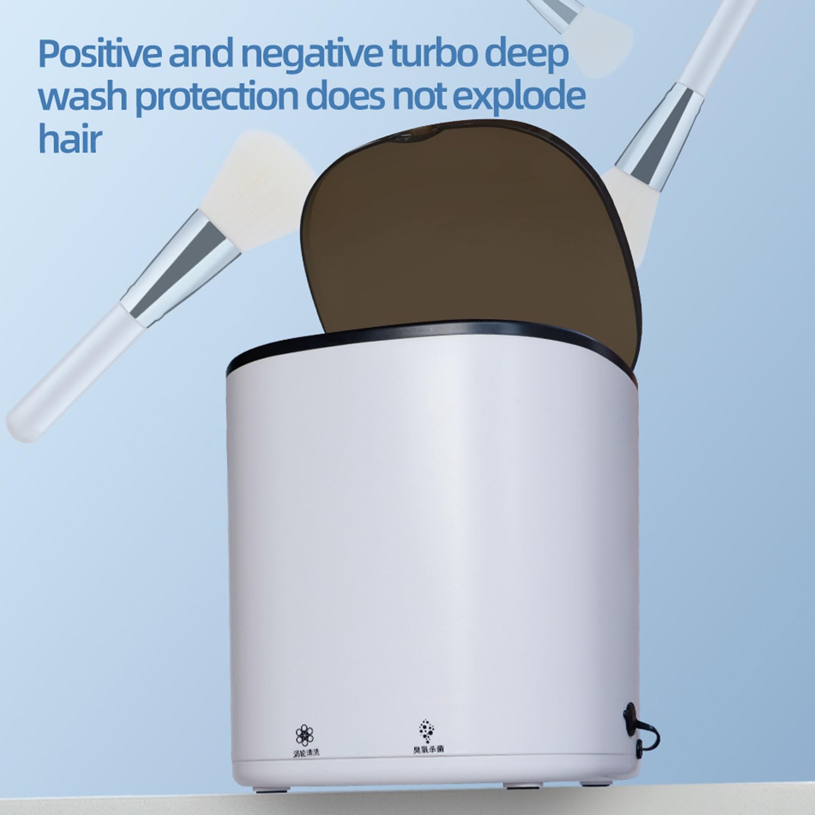 Detergente per Pennelli Trucco Elettrico, Detergente per Pennelli Trucco Elettrico Multifunzionale, Detergente per Pennelli Cosmetici, Detergente per Pennelli Trucco 2 in 1