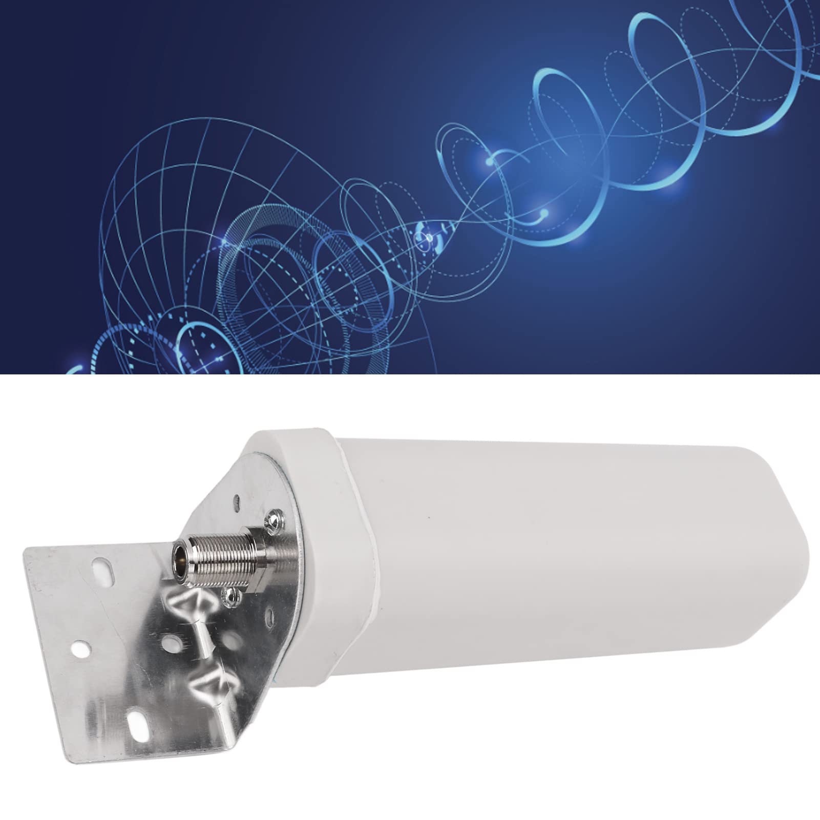 KJ-009 Antenna TV Esterna Impermeabile 10/12DBI Segnale Ad Alto Guadagno - Ricezione Wireless 4G HD Terrestre a Botte Fissata al Muro Con Morsetto a Forma di U