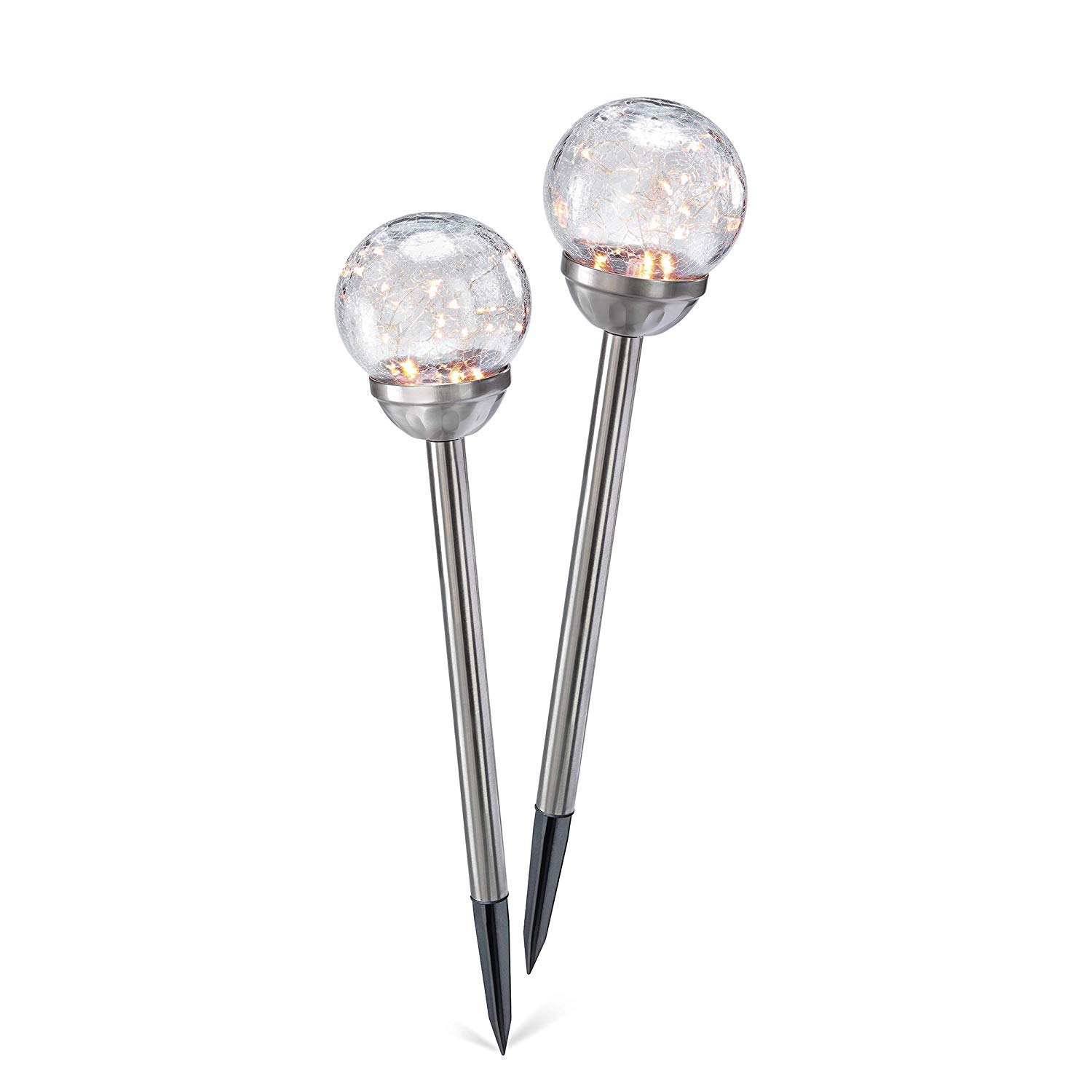 Lampada Solare Sfera 30 Cm Esotec - 7 Colori, Accensione Automatica, 8 Ore Di Luce, Per Giardino E Terrazzo - 3