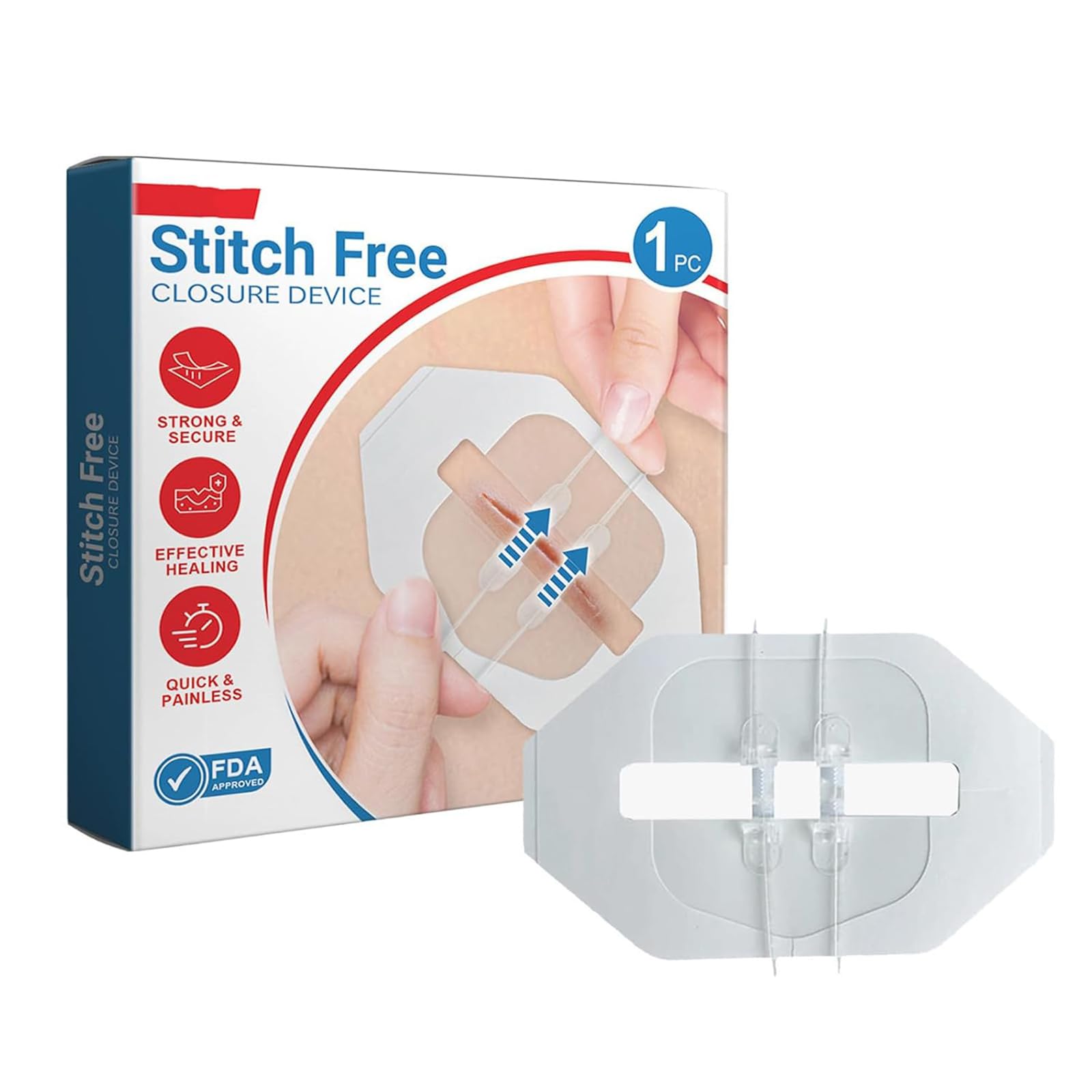 Closure Strips Bandages for Wounds with Stitches Bandage-Style Design, Waterproof Tape-Enhanced Bandage for Skin Protection, Bandaid Strips Waterproof for Tattoos-image-0