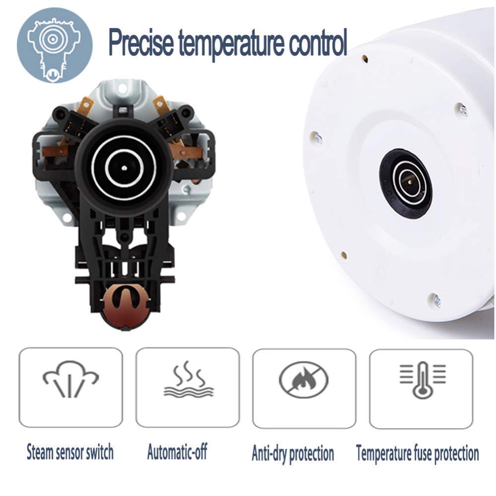 Elektryczny ceramiczny czajnik bezprzewodowy 1200 W – dzbanek retro 1 l, zdejmowana podstawa, ochrona przed gotowaniem na sucho