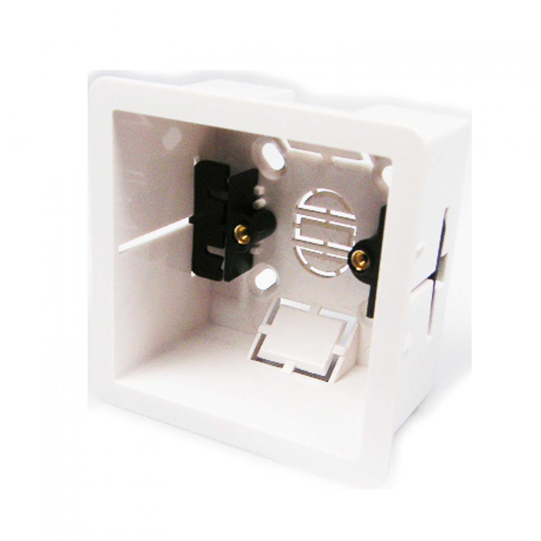 Pattress Box White 47mm Dry Lining 1 Gang Lyvia Electrical 8892