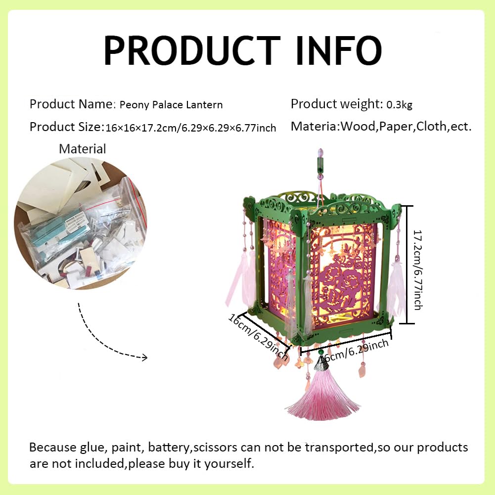 ランタン風ミニチュアハウス ハンドメイド Amazon | Cjeuxnr DIY Hut ハンドメイド 中国木製ミニチュア、3Dパズル