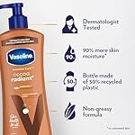 Vaseline Intensive Care Body Lotion Cocoa Radiant 3 count for Dry Skin Lotion Made with Ultra-Hydrating Lipids and Pure Cocoa Butter for a Long-Lasting, Radiant Glow 20.3 Oz - Image 4