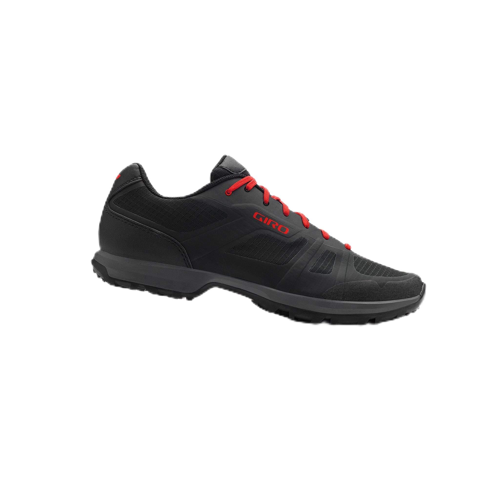 Giro Gauge Men's Mountain Bike Shoe, Black/Bright Red, US 13.5 / EU 48