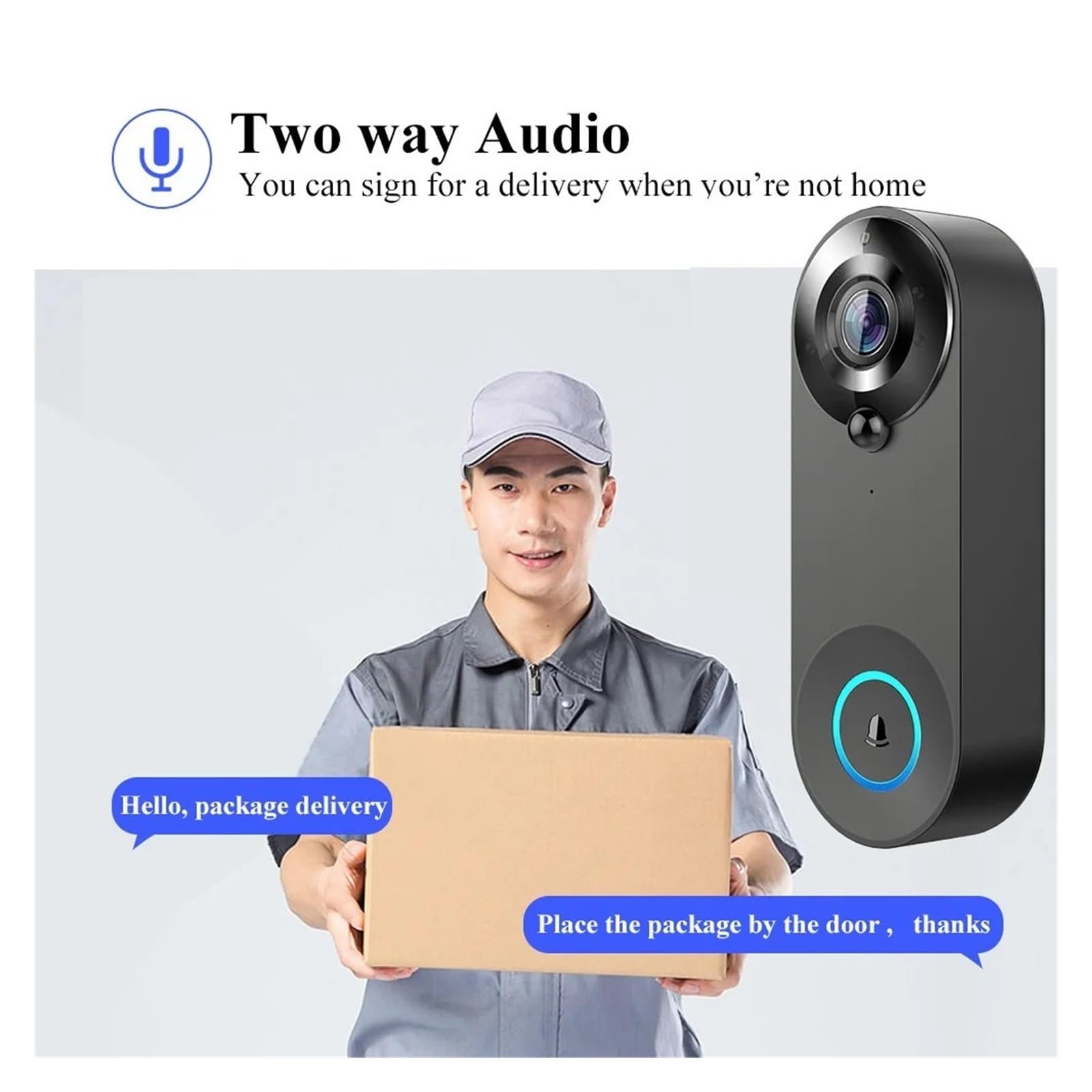 Système d'interphone avec caméra de Sonnette vidéo WiFi
