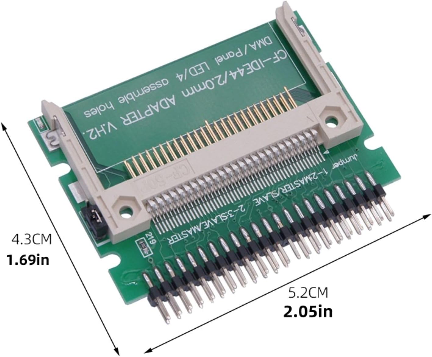 CF to IDE Adapter, CF Compact Flash Memory Card to 2.5" Male IDE 44PIN Adapter Converter Accessory