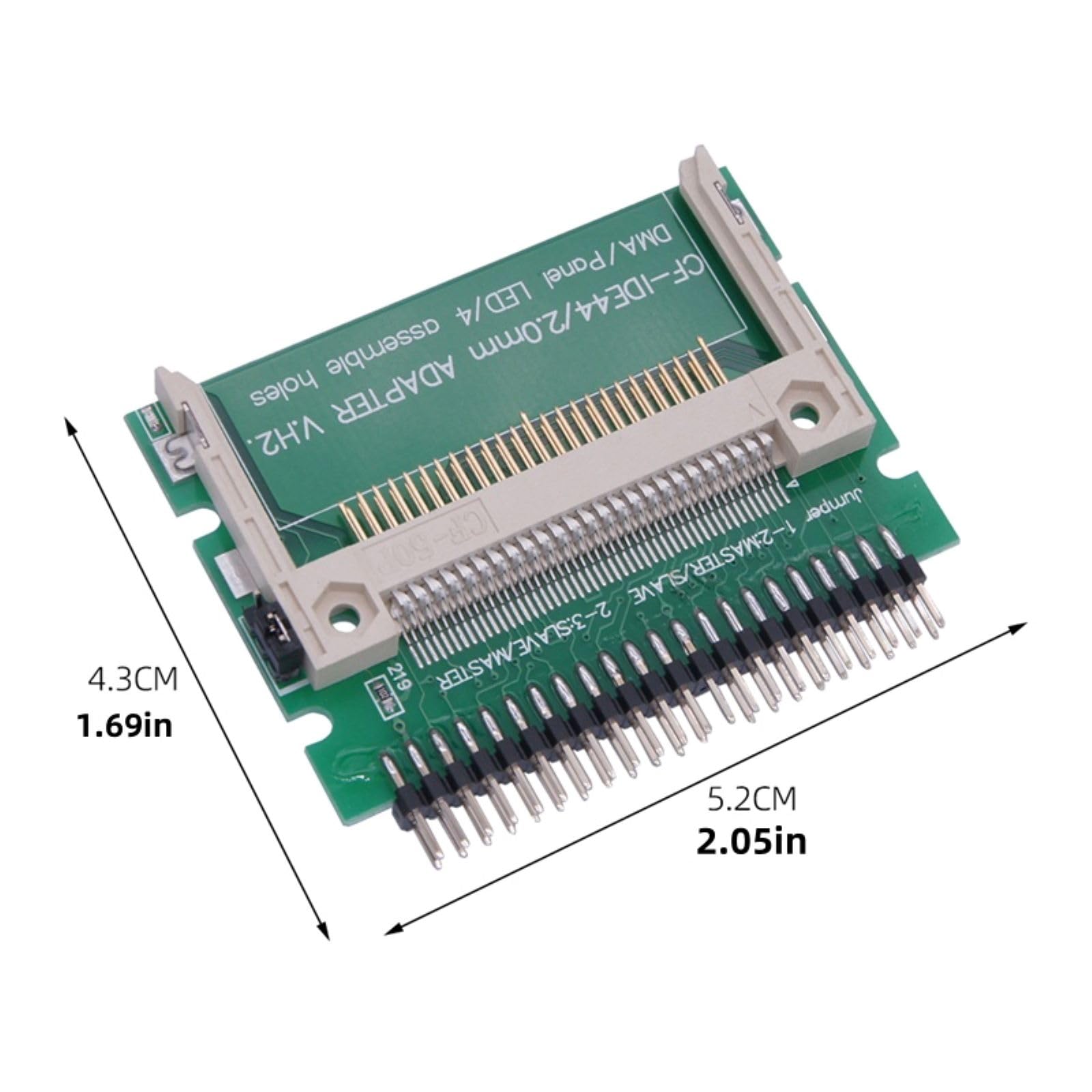 Compact Flash Memory Card to Male IDE 44PIN Adapter, 2.5