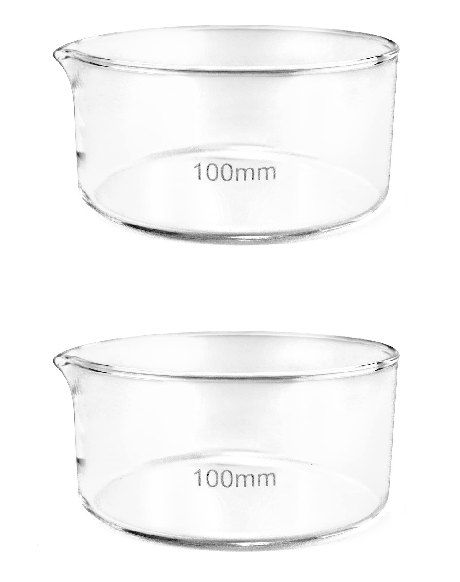 QWORK 500ml Crystallizing Dishes, 2 Pack Flat Bottom Lab Dishes with Spout and Heavy Rim, Borosilicate 3.3 Glass for Professional Laboratories, Science Classrooms, Kitchen, Crafts — Amazon image 11