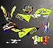 Zhbqcmou CH0331E2 Calcomanías de Motocicleta 3M Personalizadas Pegatinas Gráficos Gráficos Kit de decancia gráfica para KTM SXF 2007-2010 EXC 2008-2011 HNZHB (Color : 13)