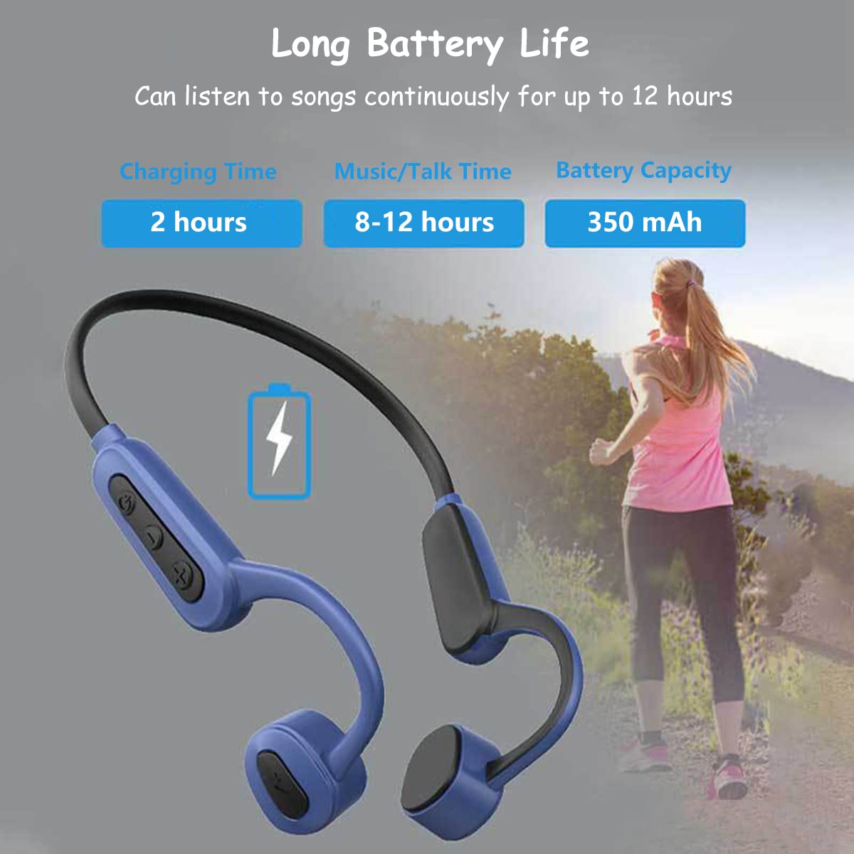 YUONNY Słuchawki pływackie przewodzenie kostne, bezprzewodowe słuchawki Bluetooth 5.0, 16 GB, pływanie, odtwarzacz MP3, zestaw słuchawkowy IPX8, wodoodporne, bezprzewodowe słuchawki sportowe HiFi, do biegania, jazdy na rowerze, jazdy na rowerze, fitnessu,