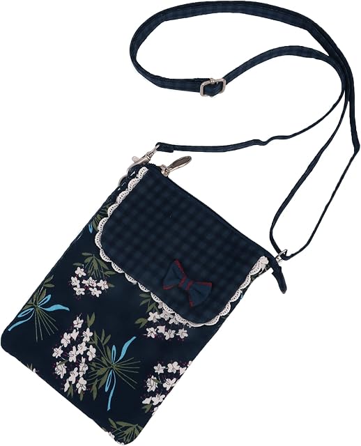 Canvas Cellphone Pouch - 5 Pockets Phone Bags Cute Crossbody Handbags Small Shoulder Bag Mini Messenger Bag Small Change Pouch Bags For Dog Walking Commute
