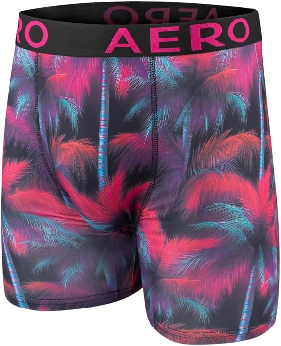 AEROPOSTALE Mens Boxer Briefs 4 Pack Poly Spandex Performance Boxer Briefs Underwear - Image 5