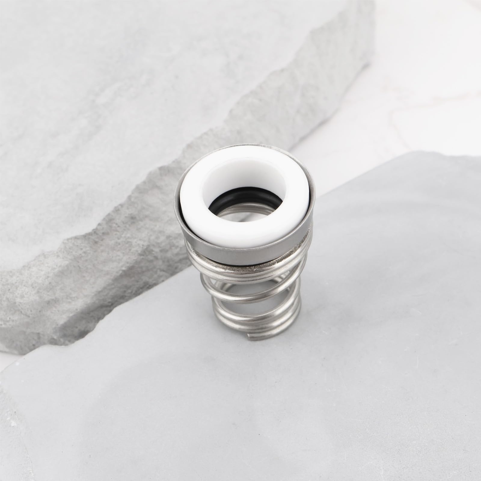 OTOTEC Lot de 2 Joints d'arbre Mécaniques de Pompe à Eau de 14 Mm avec Ressort à Bobine Unique pour La Pompe de Circulation 155 pour Arbres de 14Mm de Diamètre Pompe à Eau Propre Pompe de Circulation