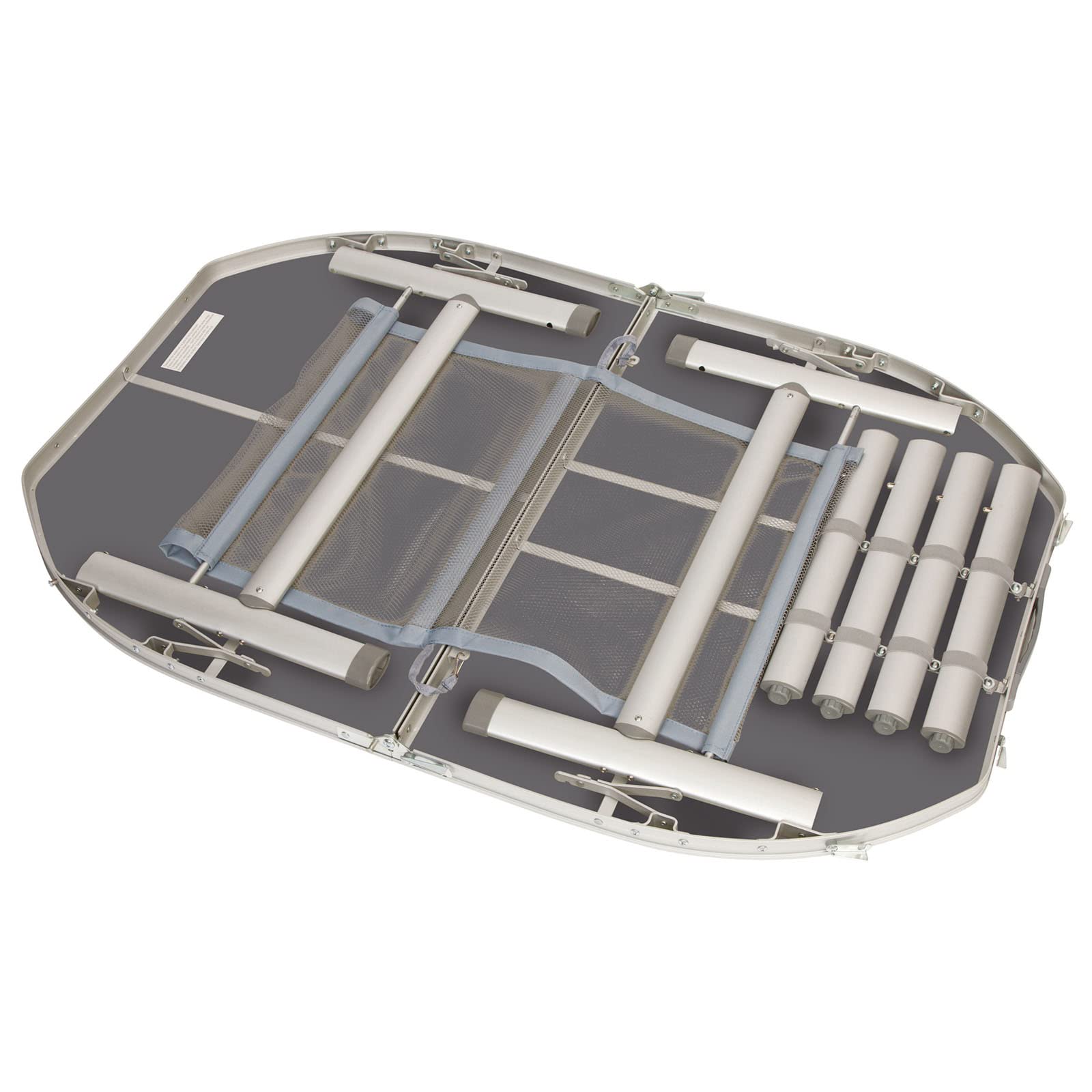 Bo-Camp - Tisch - Oval - Koffermodell - 120x80 cm