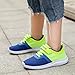 Eliogn Ultra Lightweight Running Shoes for Kids Breathable Contrasting Colors Fashion Sneakers Boys Girls Walking Shoes (Little Kids/Big Kids) Blue Green 38
