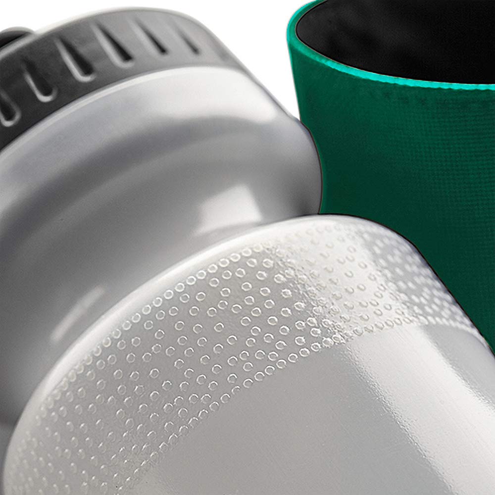 Quadra Water Bottle And Fabric Sleeve Holder (One Size) (Black)