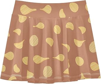 Girls Athletic Skirt Golf Tennis Skorts Running Sports Casual Workout Short Skirt with Pockets for 3-12Y
