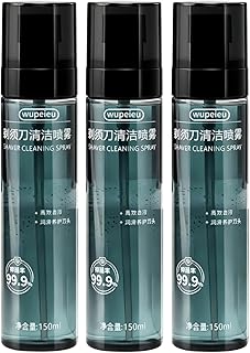 Líquido De Limpieza For Maquinillas De Afeitar Compatible Con Braun All Series Afeitadoras Eléctricas, Limpieza Profunda, Elimina Olores, 150 Ml(3 pcs)