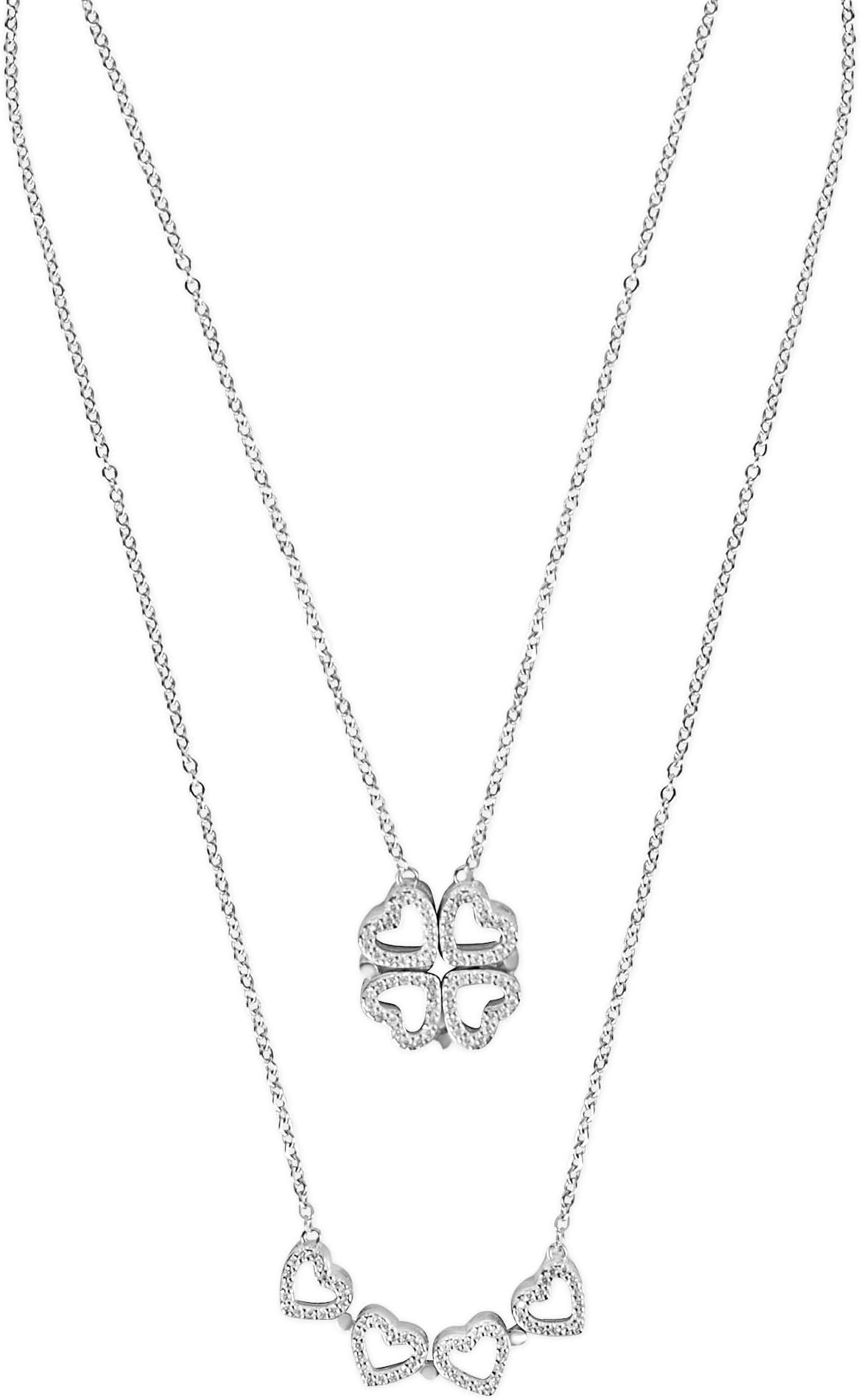 Silver Chest 925 Silver Pendant for Women and Girls with Silver Chain | Stylish Silver Necklace with AAA Cubic Zirconia stones