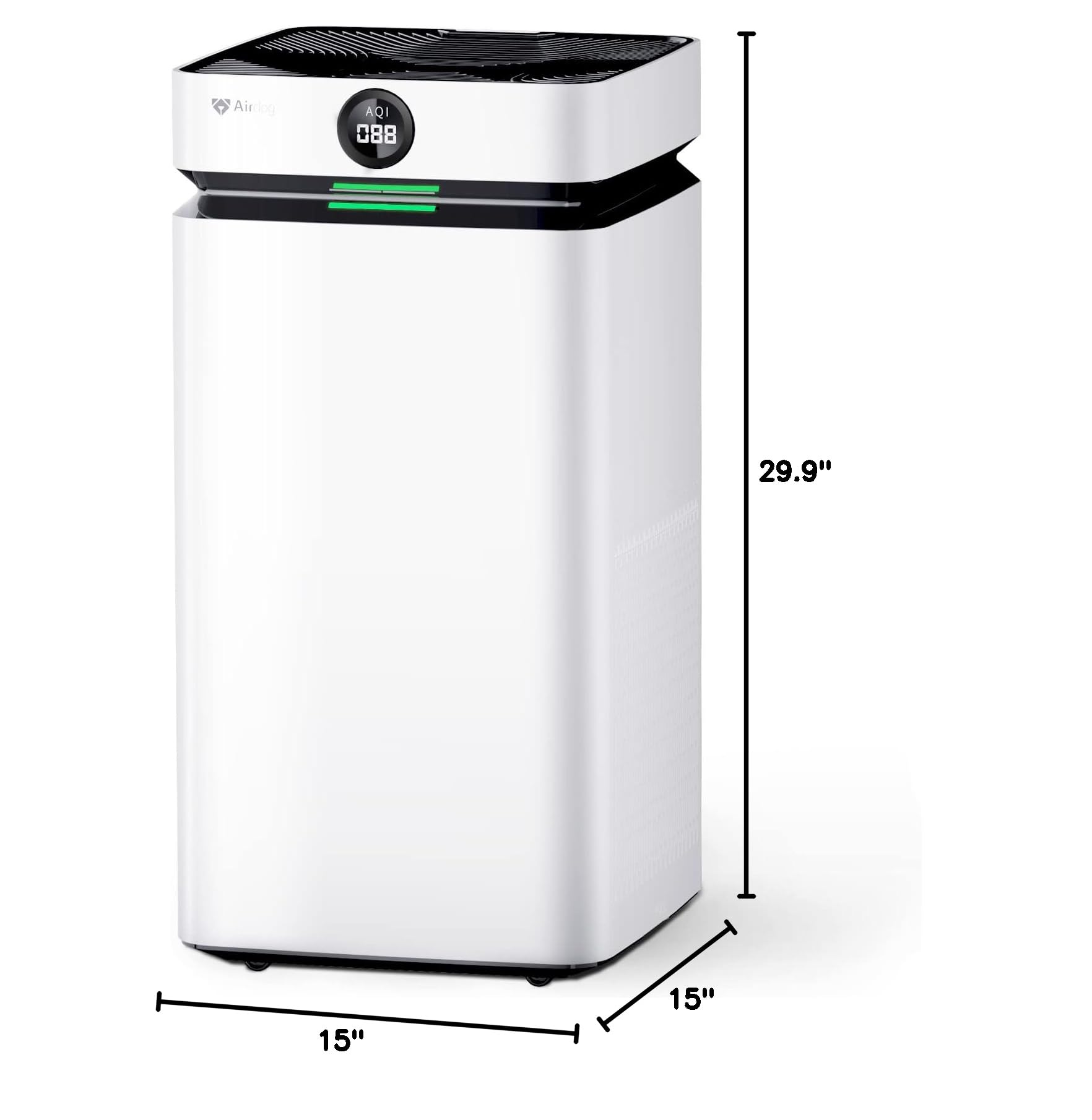 Airdog X8 Home Air Purifier for Rooms Up to 1,000 sqft. - Patented TPA Tech Up to 20X More Effective than HEPA - Washable Filter and Whisper Quiet