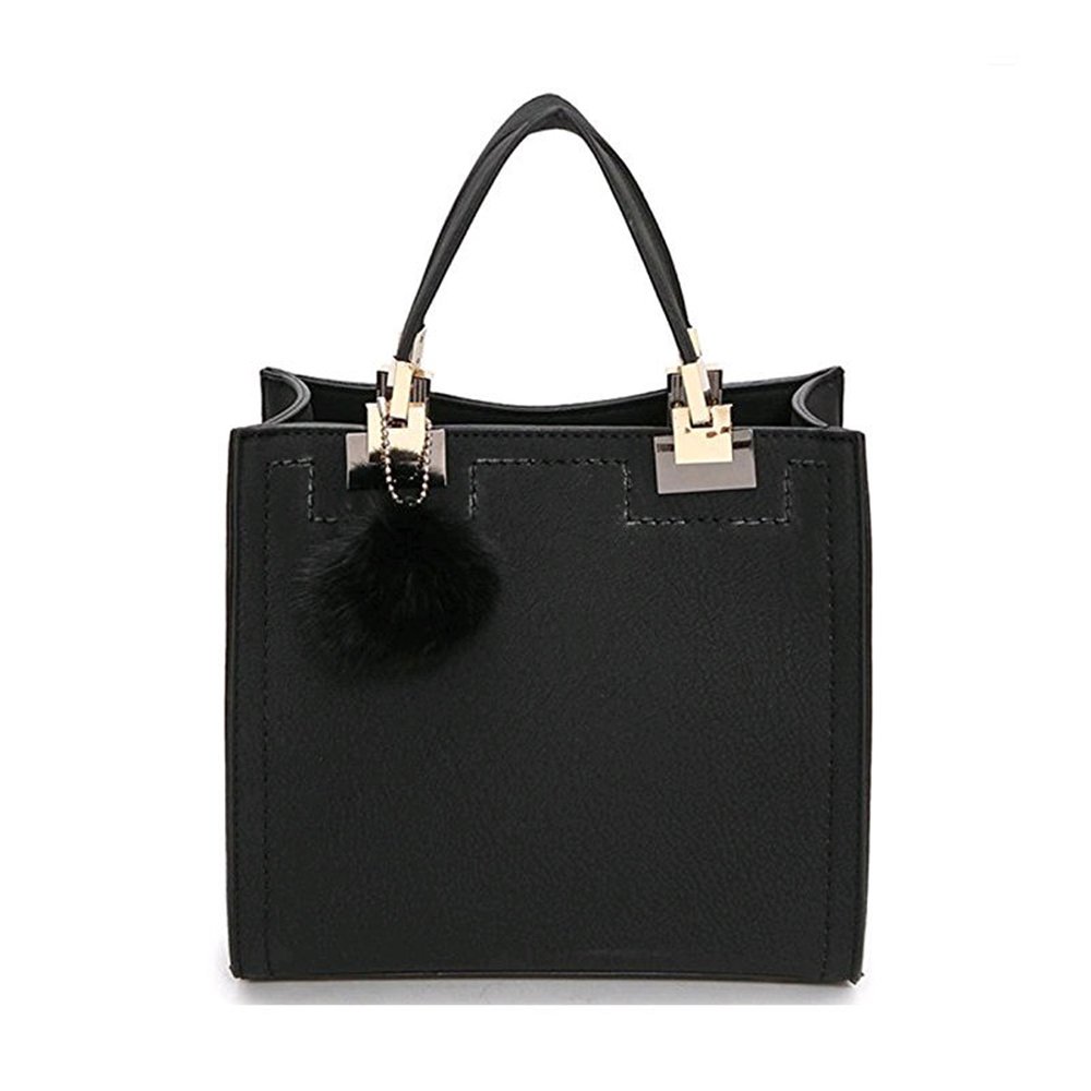 Women PU Leather Pendant Top Handle Bag Tote Shoulder Bags Handbags Purse Small Crossbody Bag