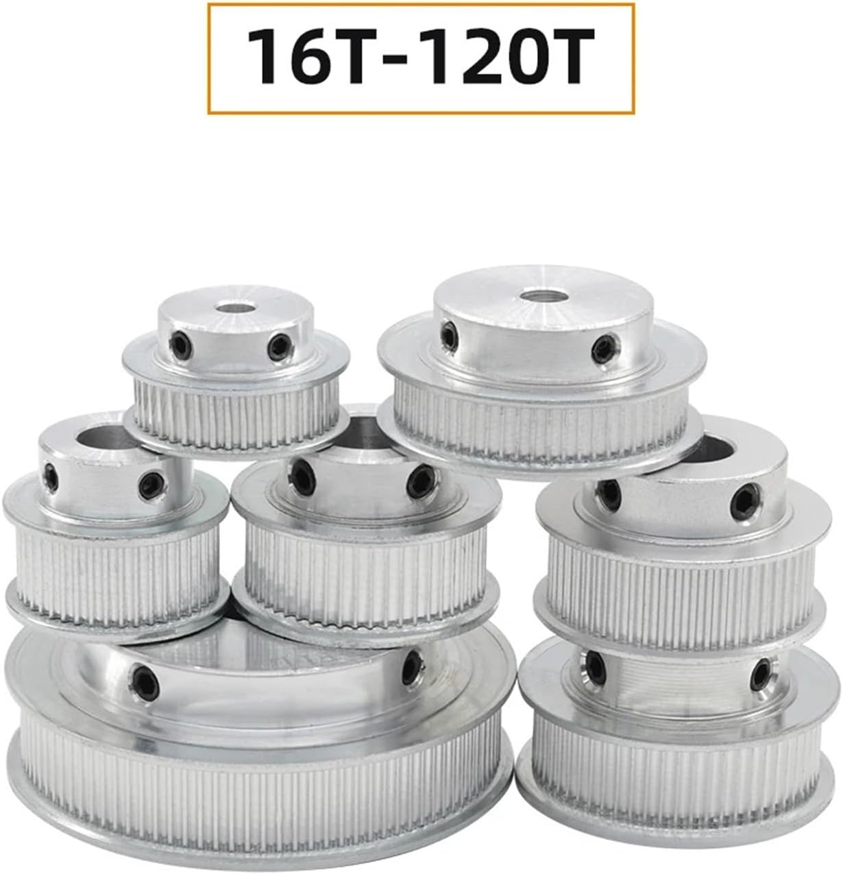 26T 28T GT2 Pulley Circle-arc Tooth Bore 4/5/6/6.35/7/8mm Width 6/10/15mm 26Teeth 28Teeth 1Pcs(8 mm - BF Shape,2pcs,26T-belt width 6mm)