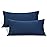 Stretch Toddler Pillowcases - Jersey Knit Travel Pillow Cases to Fit Pillows Sized 12x16, 13x18 or 14x20, Ultra Soft Envelope Closure, Small, Set of 2, Navy