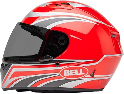 Vista 86 de Bell Qualifier - Casco integral para motocicleta Ascent Negro Mate/Azul/Blanco